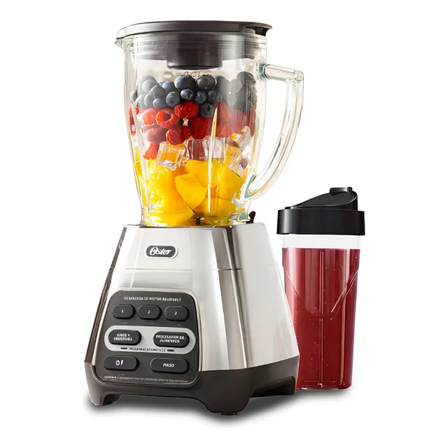 Licuadora Oster BLSTPYG1311NBG-013 Reversible Vaso Blend N´ Go 700w Color Plateado
