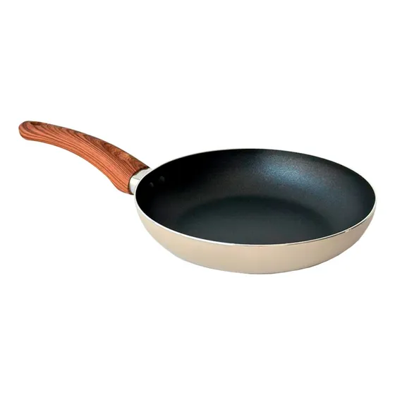 Sarten Antiadherente 30 Cm Mango Simil Madera Carol Areia