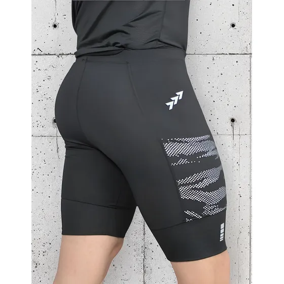 Calza Corta Hombre Runner Con Bolsillo Reflex Running Gym