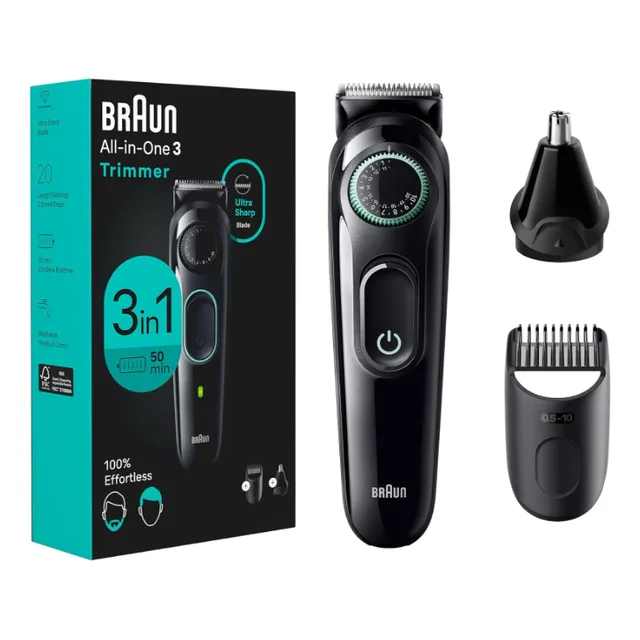 Rasuradora Braun Serie 3 3430, 3in1 Importada Alemania