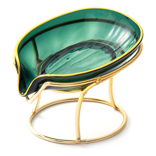 Jabonera De En Verde Transparente Drenar Con Soporte Base Jabonera De En Verde Transparente Drenar Con Soporte Base
