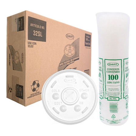 500 Tapas 32 Sl Para Vaso De Litro Dart 500 Tapas 32 Sl Para Vaso De Litro Dart