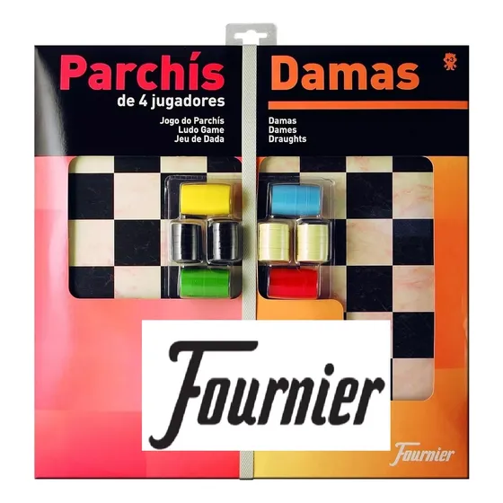 Parchis Damas Ludo Juego Mesa Fournier Original Tabla Madera