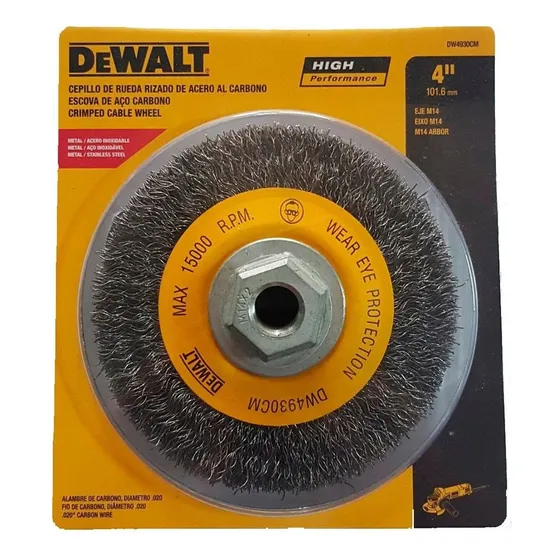 Cepillo De Rueda Rizada 4  Dw4930cm Dewalt