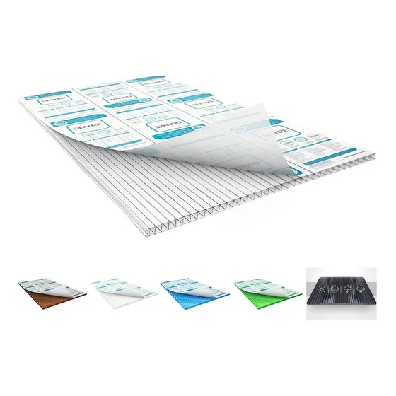 Kit Cobertura Pergolado 4,00x3,00 Policarbonato Alveolar 4mm Cor Cristal Transparente