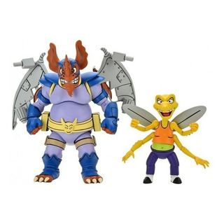 Pacote Com 2 Bonecos De Ação Neca Tmnt Wingnut & Screwloose Pacote Com 2 Bonecos De Ação Neca Tmnt Wingnut & Screwloose