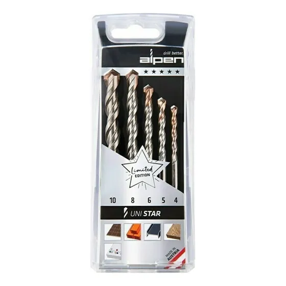 Juego De Brocas Alpen Pm 4-5-6-8-10 Mm Uni Star