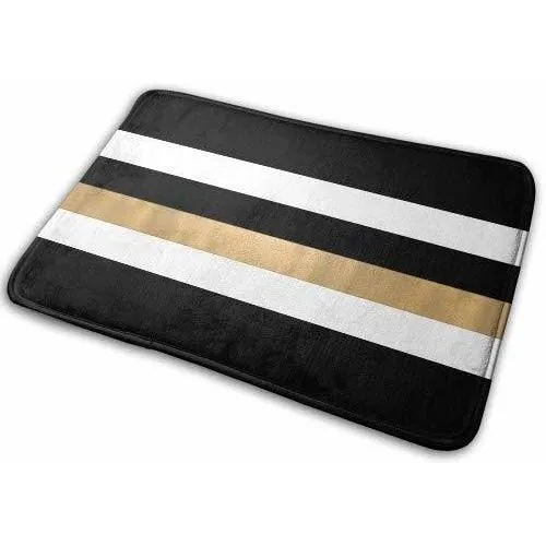 Alfombrilla Baño Espuma Para Lavable Diseño Raya Color