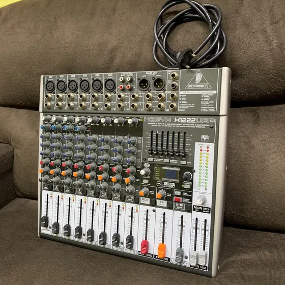 Mesa De Som Behringer Xenyx X1222usb Analógica + Cabo