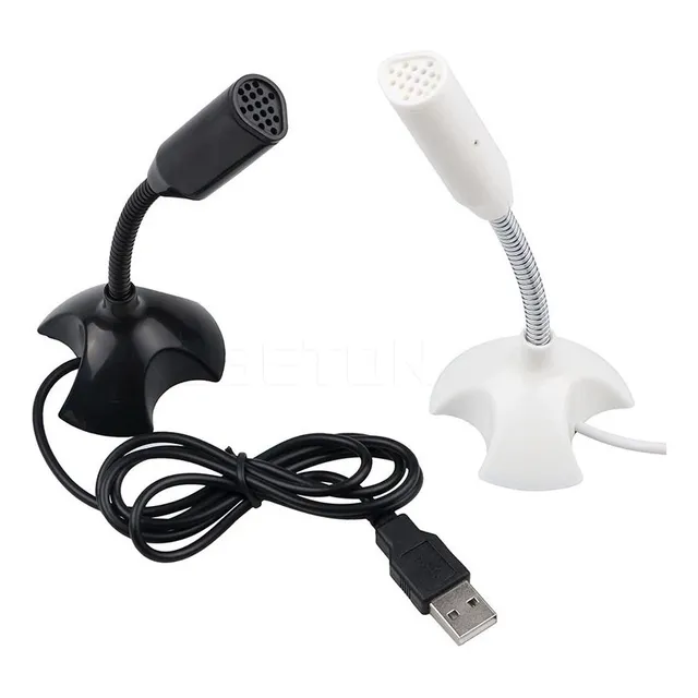 Mini Micrófono Portátil De Estudio Soporte Con Usb Pc Mac