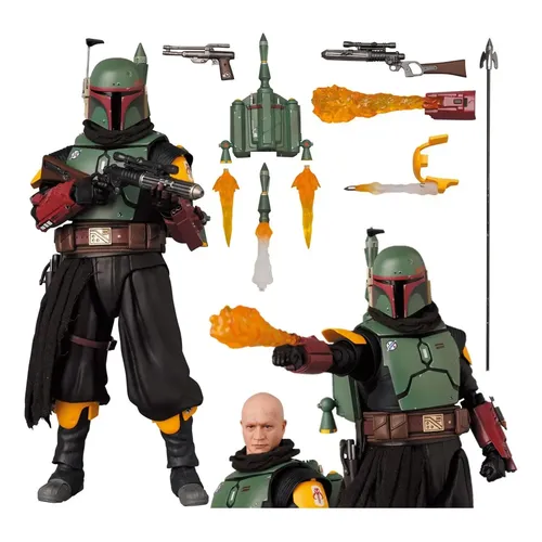Boneco Darth Vader Mafex Star Wars Obi-wan Boba Fett Kenobi