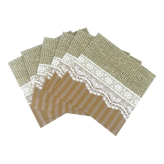 Servilletas De Papel Encaje Vintage X20 Unidades