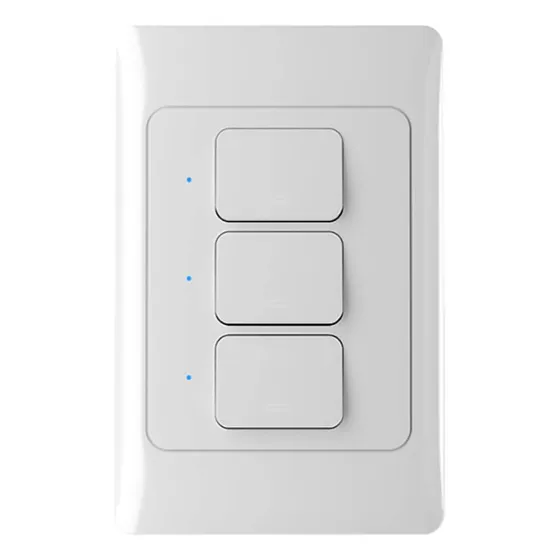 Interruptor Inteligente Pared Nexxt Nhe-t100 3 Botones Wifi Color Blanco