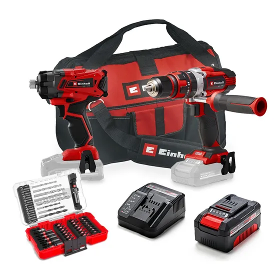 Taladro Percutor + Atornillador De Impacto + Set  Einhell