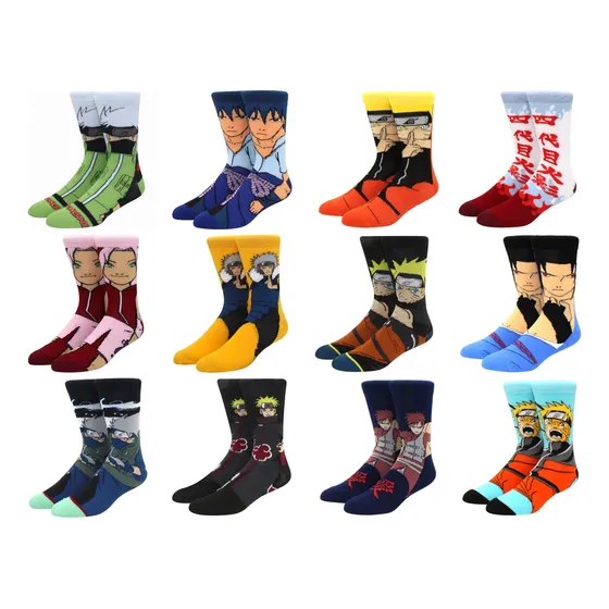  Medias Estampadas Anime De Naruto Y Sasuke 36 A 44