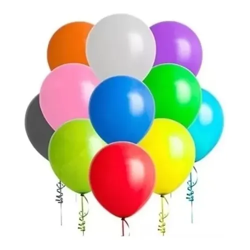 25 Globos 12 Pulgadas Colores Intensos Cotillon