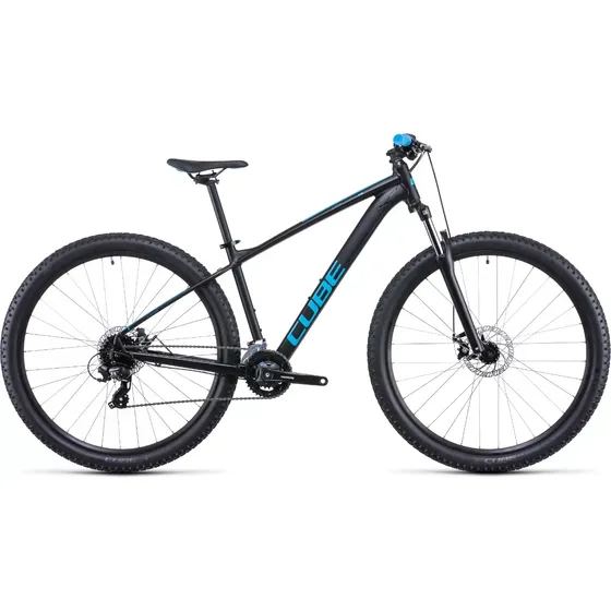 Bicicleta Mountain Cube Aim R29 2x8 Disco Shimano Mtb - Color Negro Tamaño Del Cuadro M