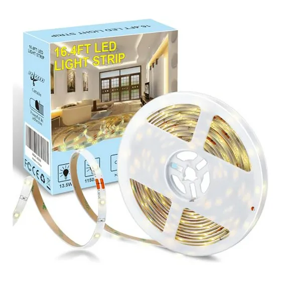 Tira De Luces Led Blanco Cálido 5m Adhesivo 3m - Hogar, Coci