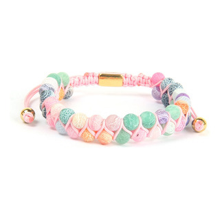 Pulsera Para Dama Mujer Piedra Agata Macramé Colores Lujo Pulsera Para Dama Mujer Piedra Agata Macramé Colores Lujo