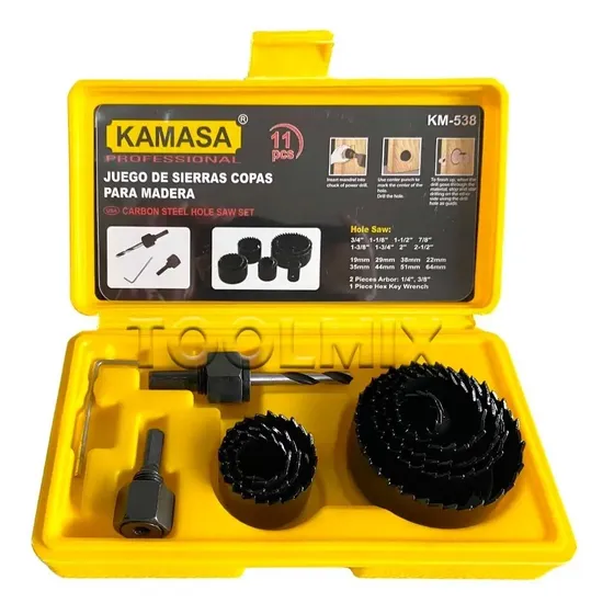 Juego \u002F Set De Sierra Copas 11 Piezas Profesional Kamasa | Cuotas sin interés