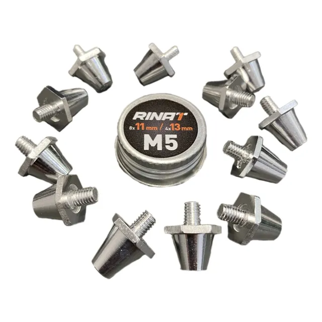 Tapones Aluminio Intercambiables Fútbol Pack X12 M5/ 11-13mm