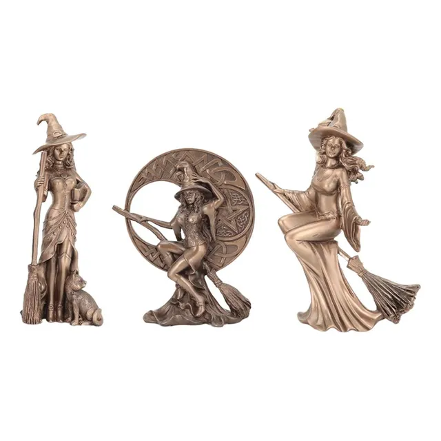 Figuritas De Brujas, Estatua De, Decoración De 3 Piezas