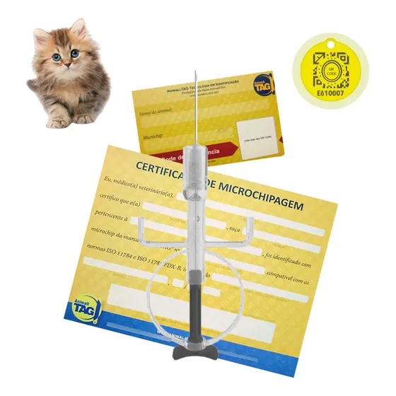 Kit 3 Picochip + Medalha Qr Code - Pets De Pequeno Porte