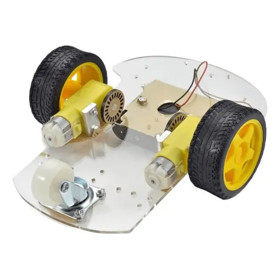 Kit Chassi 2wd Rodas Carro Smart Car Robô Projeto Arduino