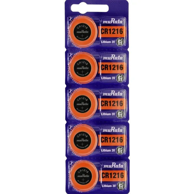 Pilas Boton Cr1216 Murata 1216 3v - Blíster X 5 Unidades