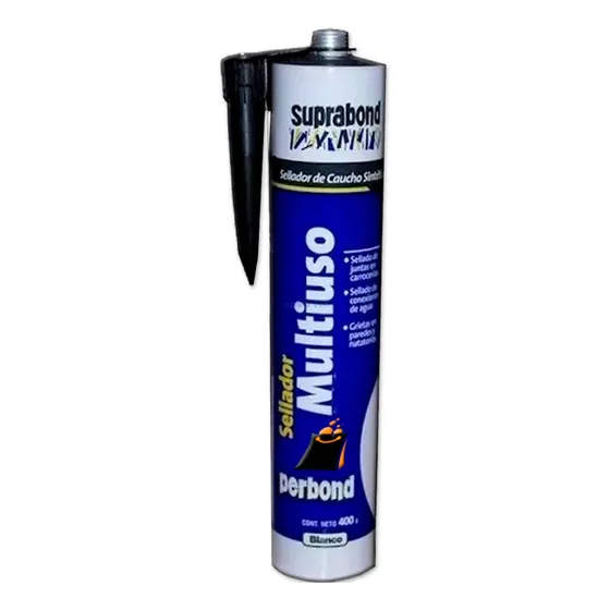 Sellador Caucho Sintético Multiuso Blanco Suprabond 400 Grs