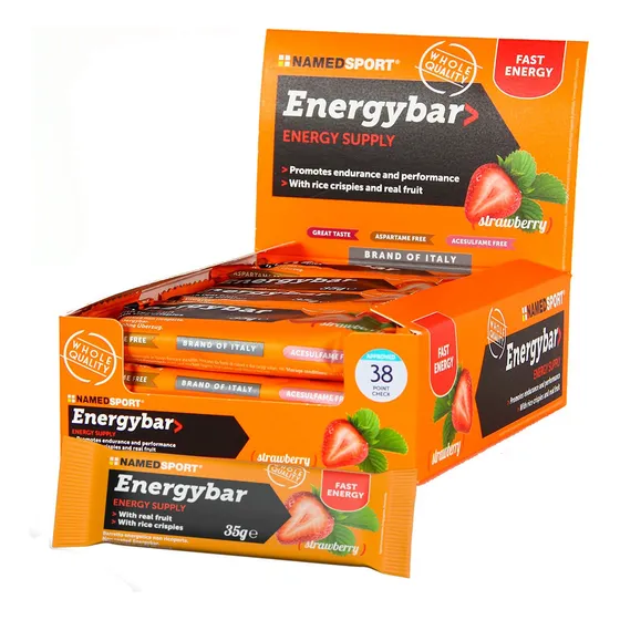 Caja X 12 Energybar Namedsport Sabor Strawberry