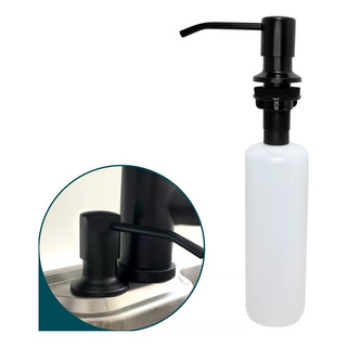 Z Dispensador De Detergente Negro Para Encimera De 300 Ml Z Dispensador De Detergente Negro Para Encimera De 300 Ml