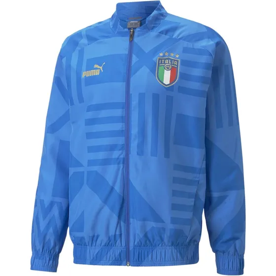 Conjunto Oficial Puma Italia Match 2022-2023 Chaqueta Pants Azul Poliéster S
