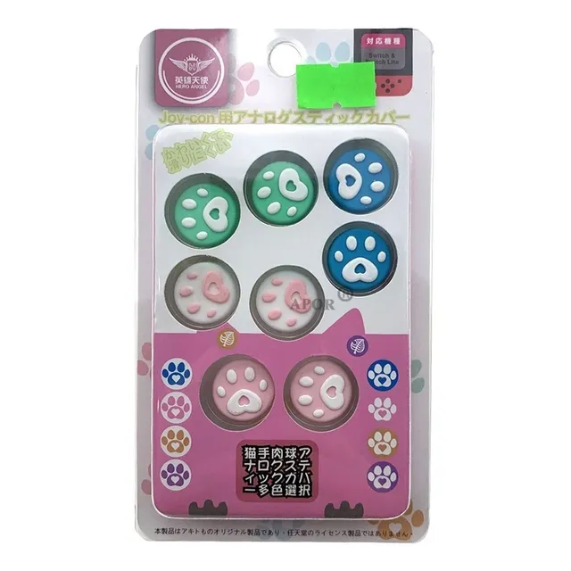 8 Protectores Joycon Thumb Grip Para Nintendo Switch & Lite