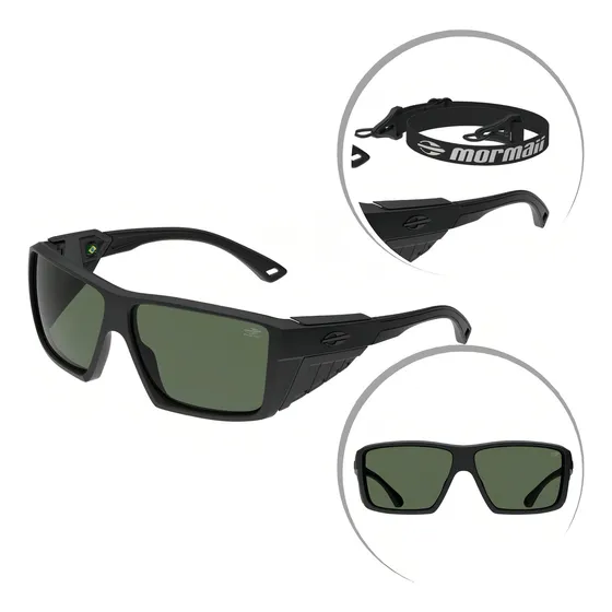Óculos Solar Mormaii Barcelos Polarizado M0160ace89 Preto Armação Preto Fosco Lentes G15 Polarizado