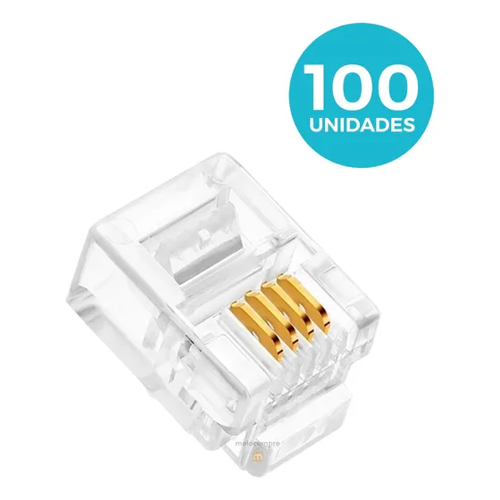 Conectores Rj11 Telefonico Conector Cable Modem 4 Pines
