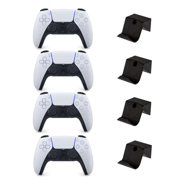 4 Soportes Base Control Playstation Ps4 Ps5 Pared Universal
