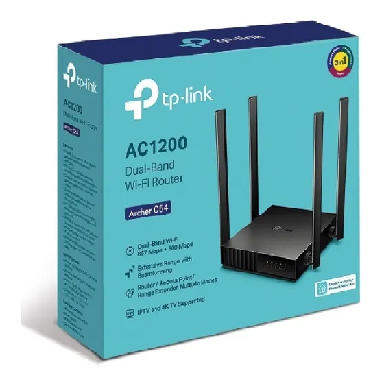 Router Tp-link Archer C54 Wi-fi Dual Banda Ac1200 5g 4 Anten