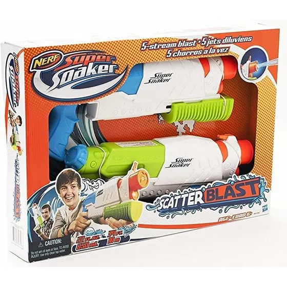 Nerf Super Soaker Scatterblast Blaster (twin Pack)