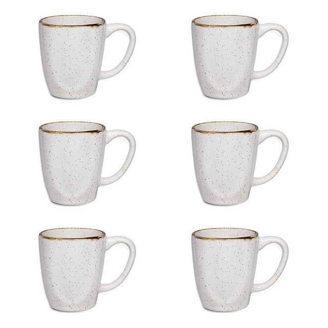 Jogo Com 6 Canecas De 260ml Em Porcelana Ryo Maresia Oxford Jogo Com 6 Canecas De 260ml Em Porcelana Ryo Maresia Oxford