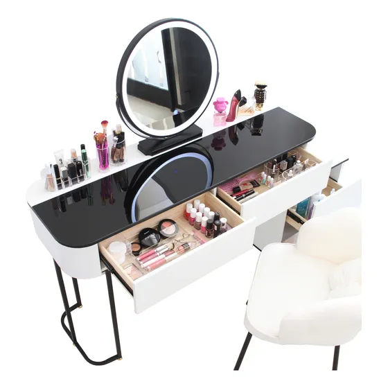 Tocador Maquillador Con Luces Hollywood Espejo Maquillaje