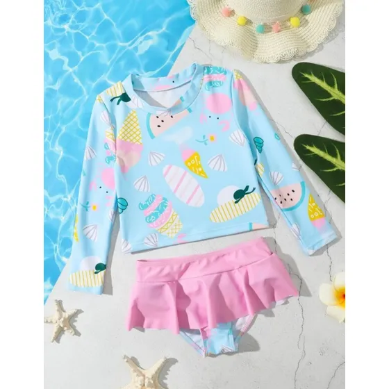 Traje De Baño Con Faralaos