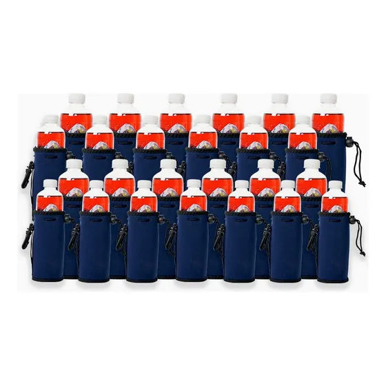 100 Botella Agua Blanco Azul Marino Refrigerante Neopreno S