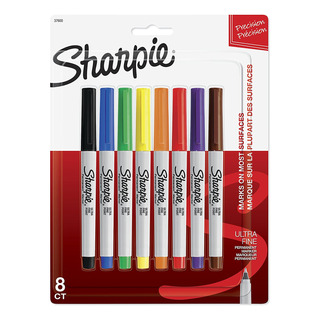 Microfibra Permanente De Colores Sharpie X8 Unidades Microfibra Permanente De Colores Sharpie X8 Unidades
