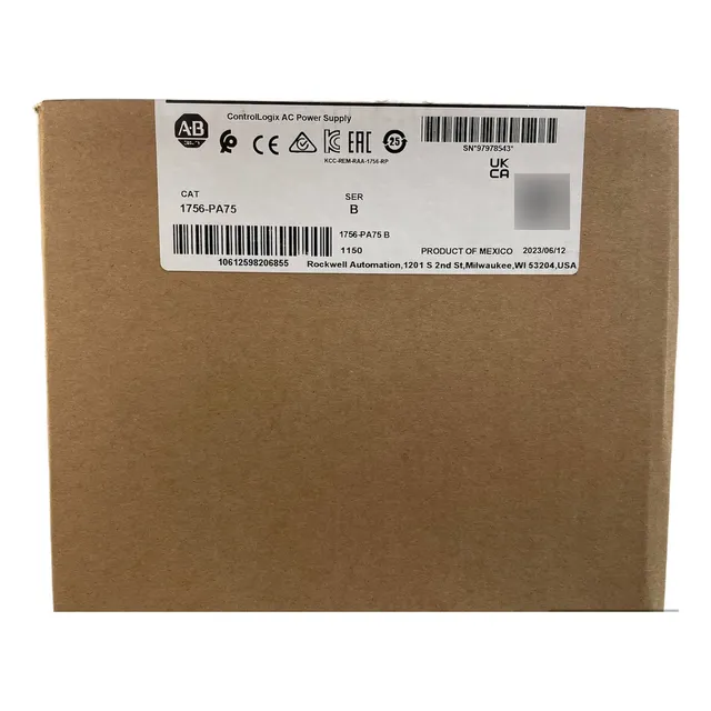 1756-pa75 Allen Bradley Controllogix Power Supply 13a.