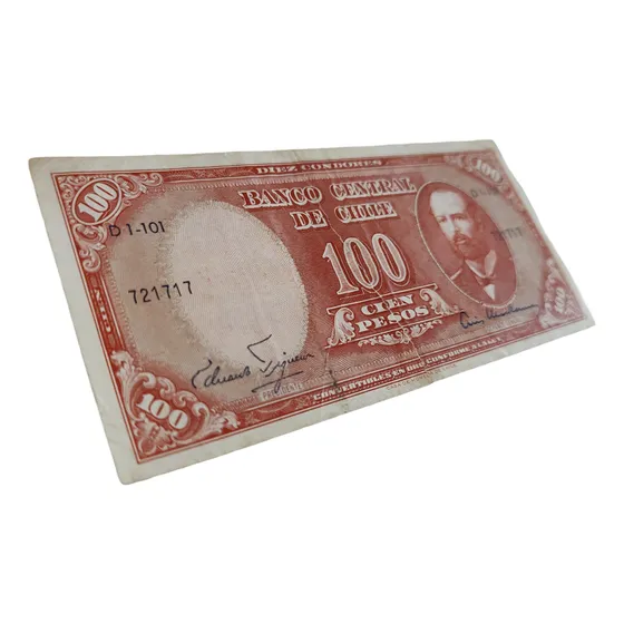100 Pesos 10 Centésimos De Escudo