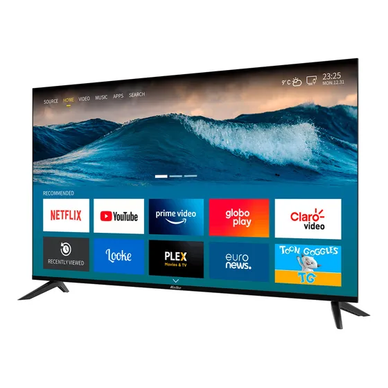 Smart Tv Kolke 50'' 4k Uhd Apps Certificadas Control Por Voz