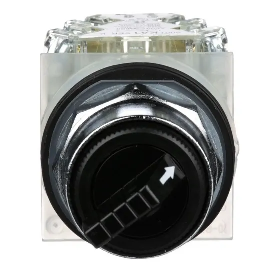 Selector Maneta Corta 30mm 2 Posiciones Fijas Negro 1nanc