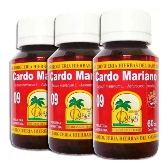 Tintura Madre Cardo Mariano Hepatoprotector - 3 Unidades