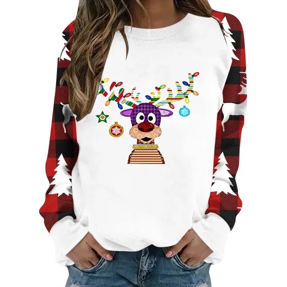 Ayaso Jerseis Extra Navidad Para Mujer Retazo Ropa Calle 3d